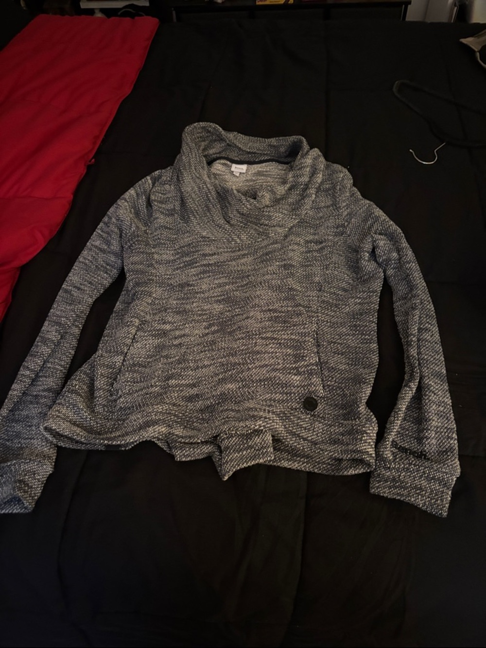 Bench Gray Marled Cowl Neck Sweater